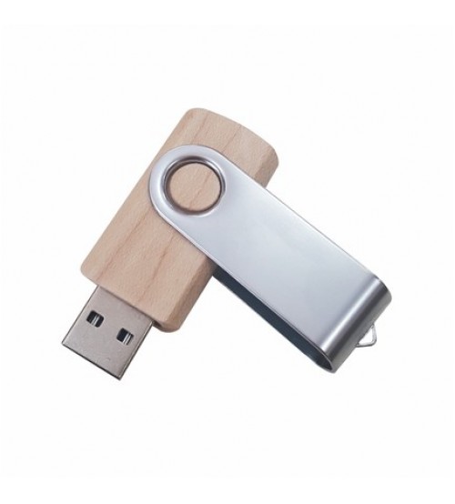 Ahşap - Metal Usb Bellek 8 GB